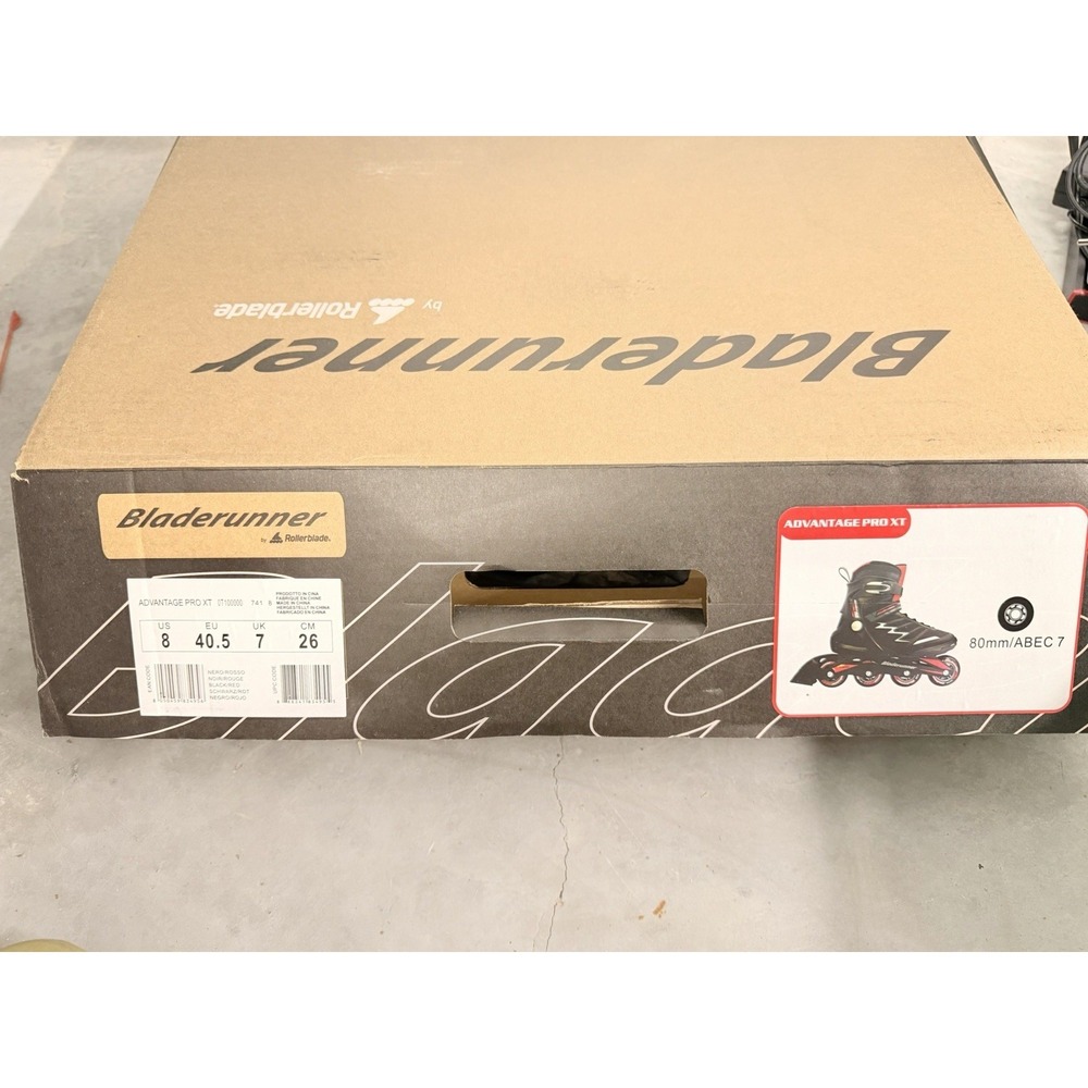 Rollerblade Bladerunner Advantage Pro XT Inline Skates Black/Red Size 8 Mens NEW - Picture 7 of 7